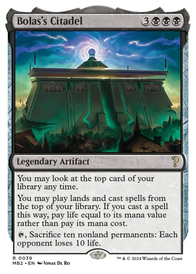 Bolas's Citadel <White-Bordered> [MB2]