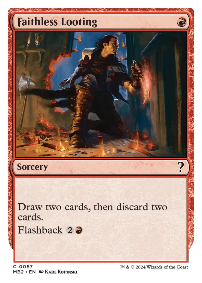 Faithless Looting <White-Bordered> [MB2]