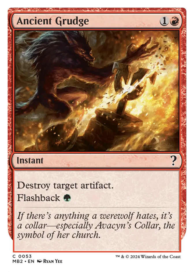 Ancient Grudge <White-Bordered> [MB2]
