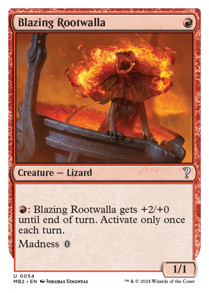 Blazing Rootwalla <White-Bordered> [MB2]