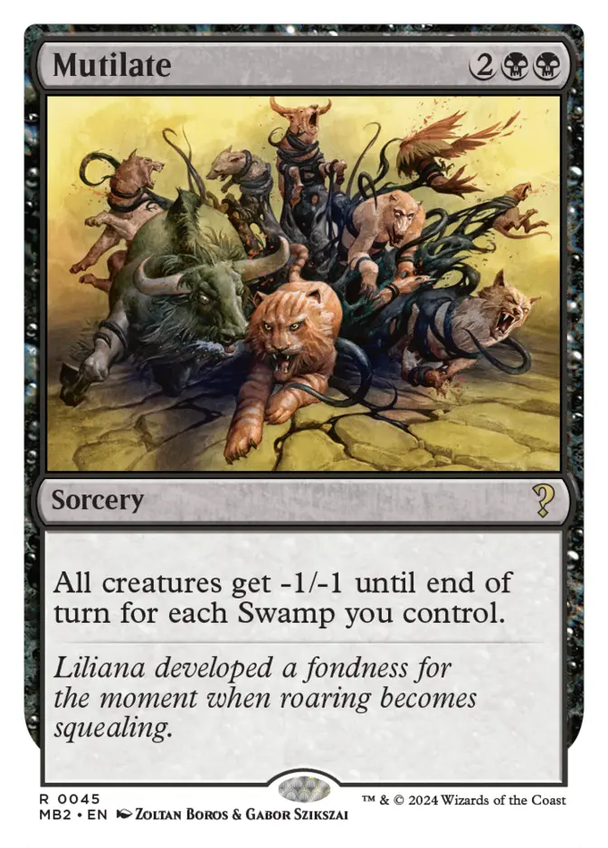 Mutilate <White-Bordered> [MB2]