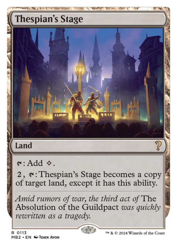 Thespian's Stage <White-Bordered> [MB2]