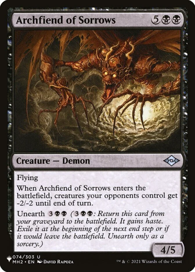 Archfiend of Sorrows [PLIST]