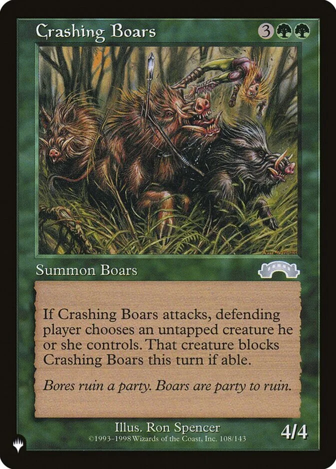 Crashing Boars [PLIST]