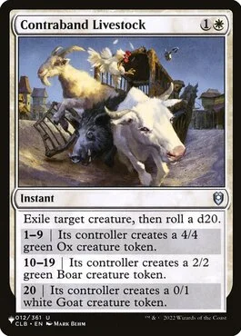 Contraband Livestock