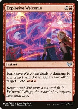 Explosive Welcome