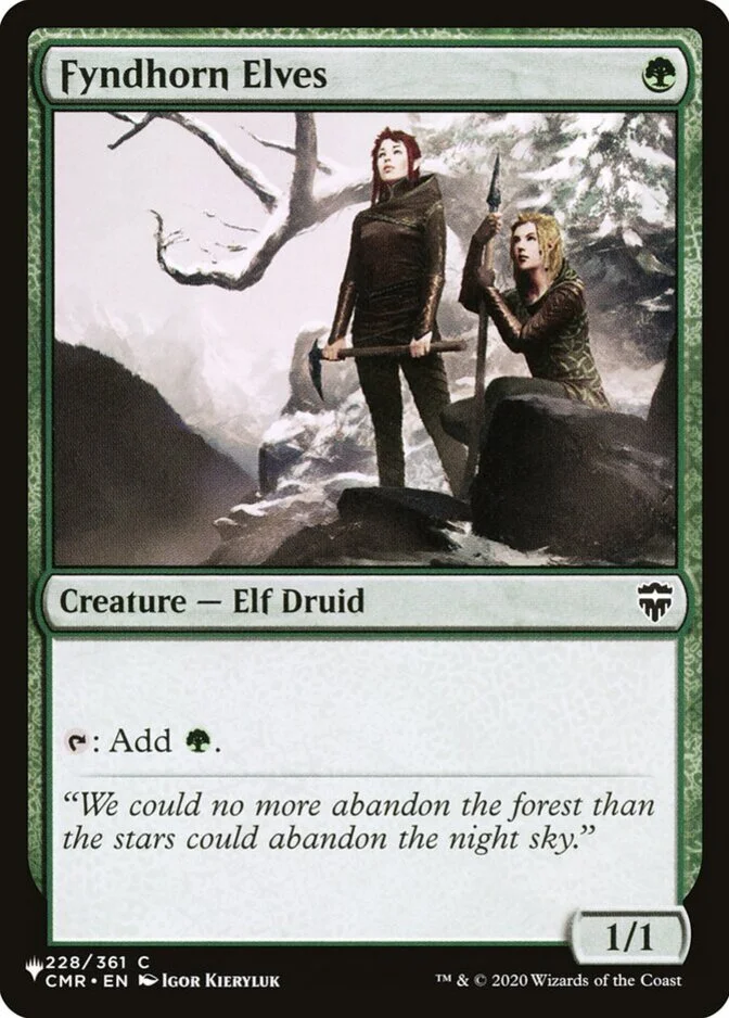 Fyndhorn Elves [PLIST]