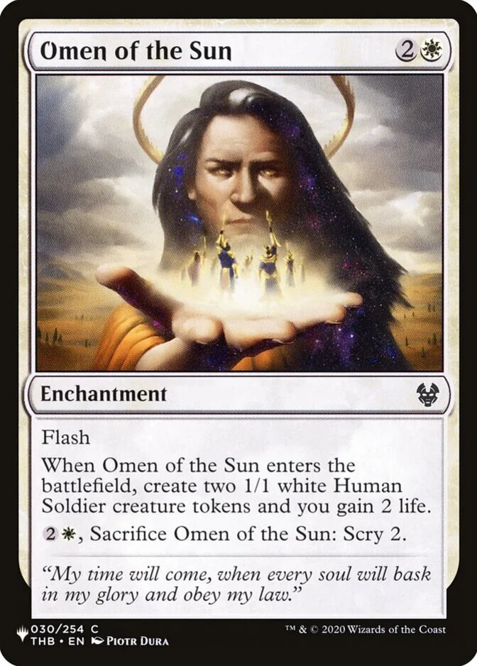 Omen of the Sun [PLIST]