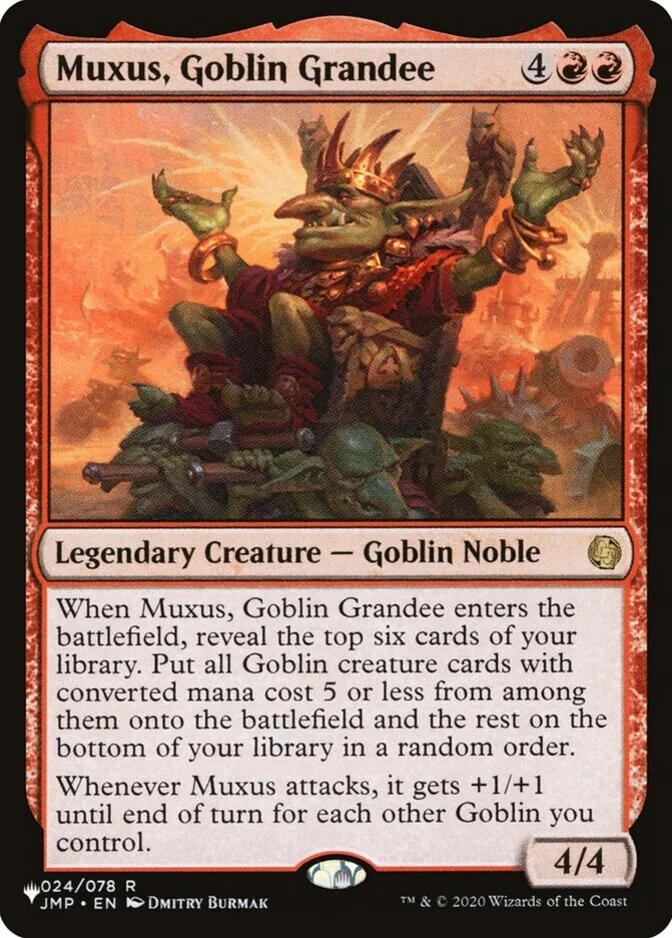 Muxus, Goblin Grandee [PLIST]