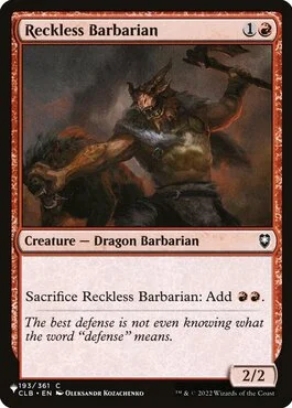 Reckless Barbarian