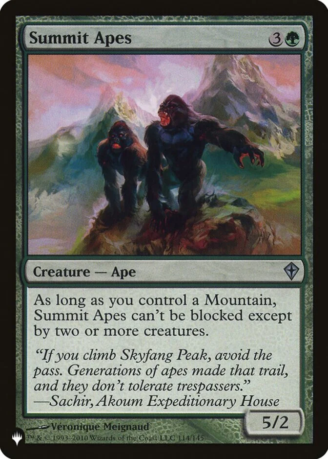 Summit Apes [PLIST]