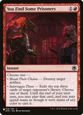 You Find Some Prisoners