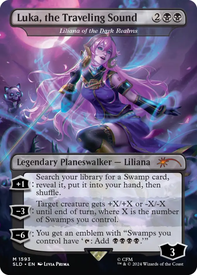 Liliana of the Dark Realms <Luka, the Traveling Sound - Hatsune Miku: Electric Entourage> [SLD]