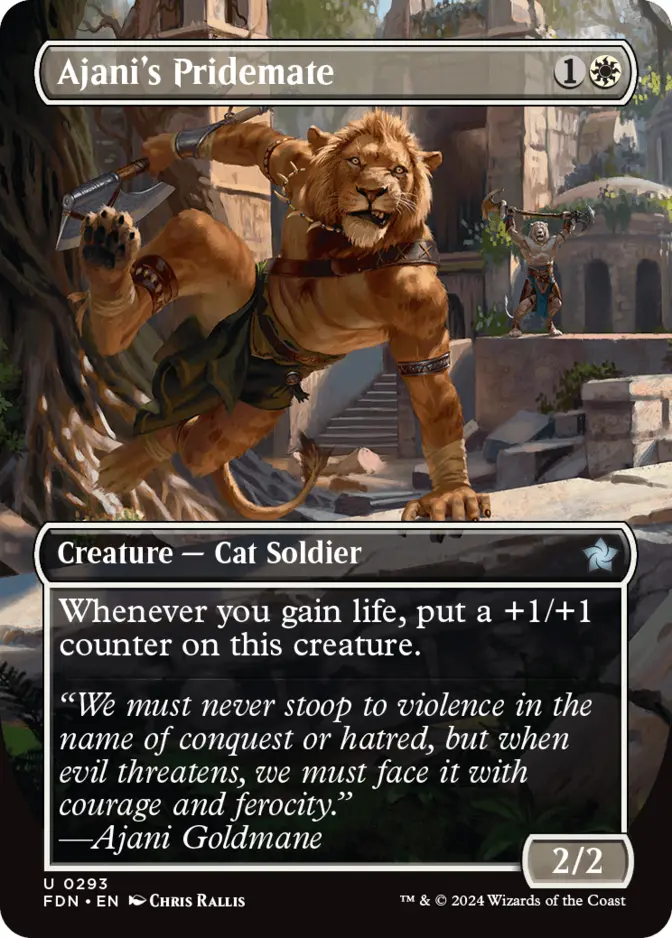 Ajani's Pridemate <borderless> [FDN] (F)