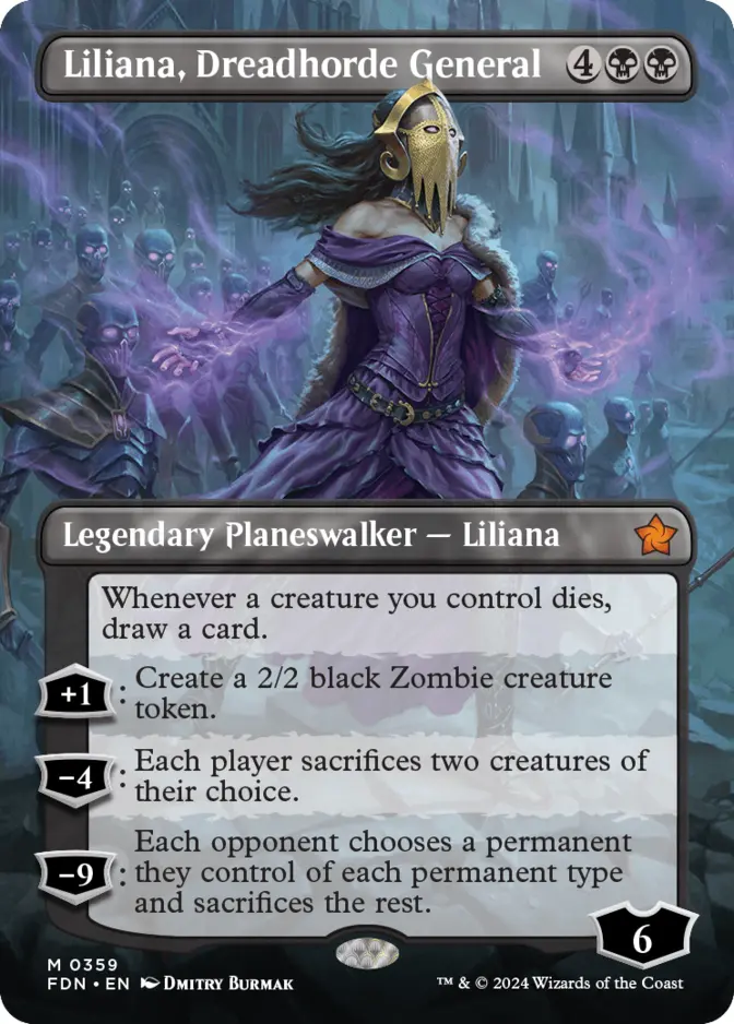 Liliana, Dreadhorde General <borderless> [FDN] (F)
