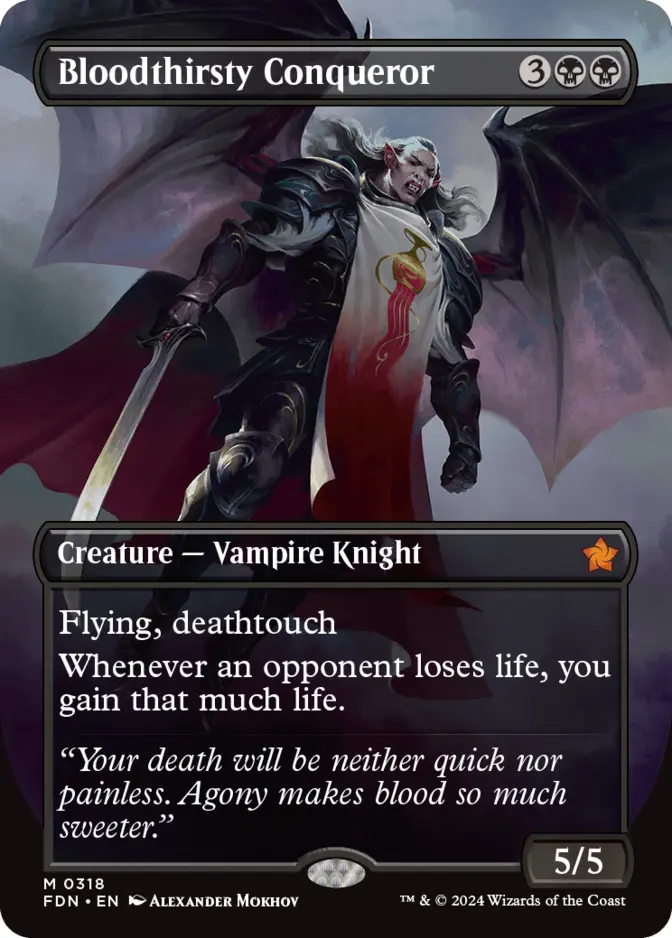 Bloodthirsty Conqueror <borderless> [FDN] (F)
