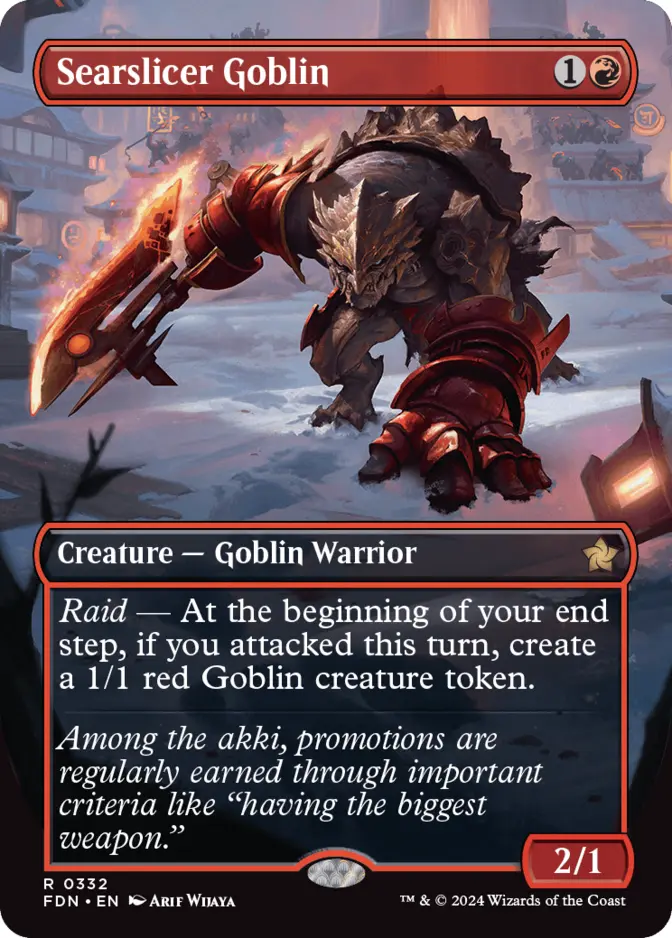 Searslicer Goblin <borderless> [FDN]