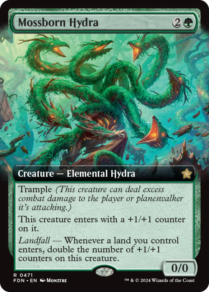 Mossborn Hydra <extended> [FDN]