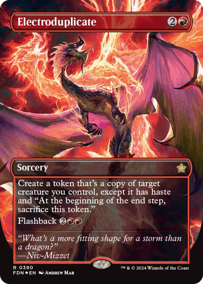 Electroduplicate <borderless - mana foil> [FDN] (F)