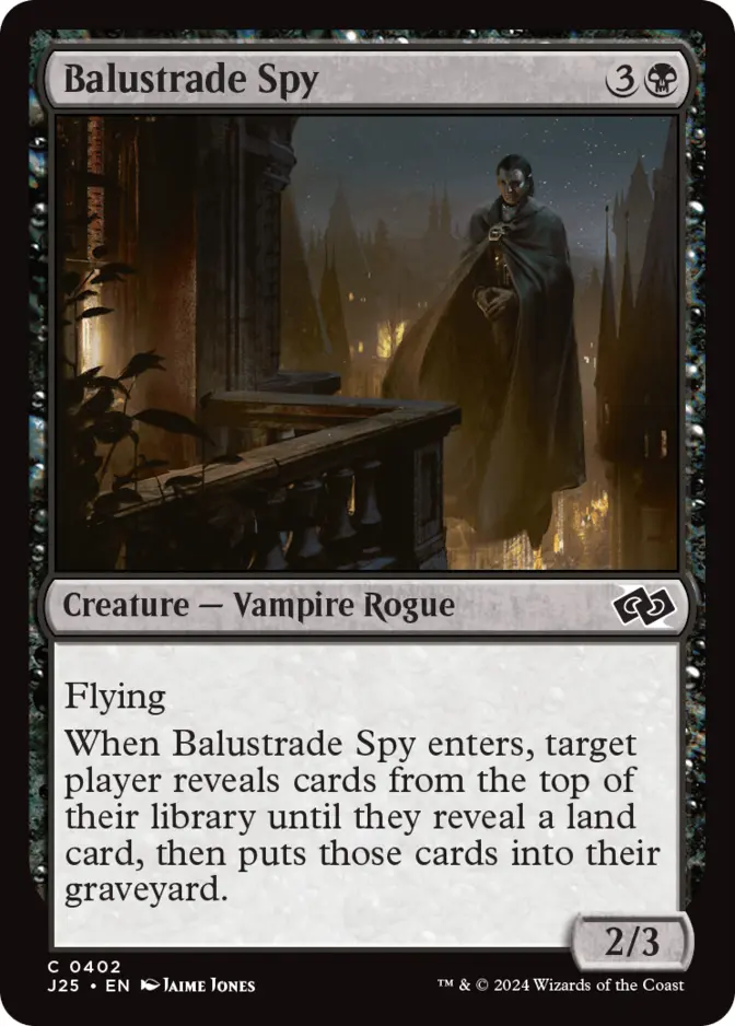 Balustrade Spy [J25]