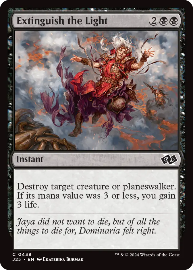 Extinguish the Light [J25]