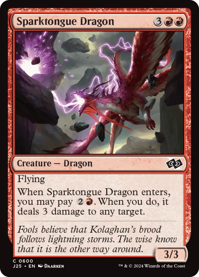 Sparktongue Dragon [J25]