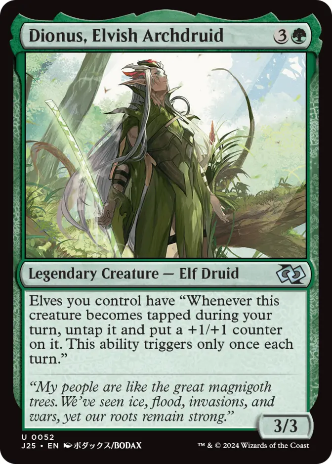 Dionus, Elvish Archdruid <anime> [J25]