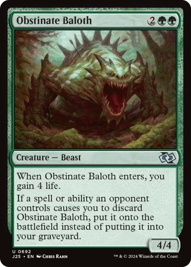 Obstinate Baloth [J25]