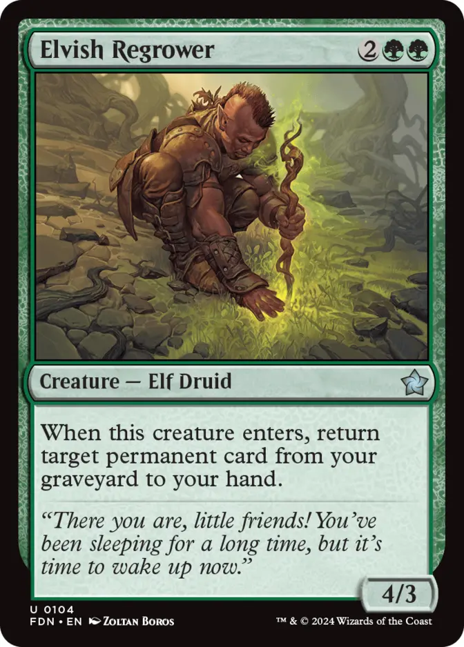 Elvish Regrower [FDN] (F)