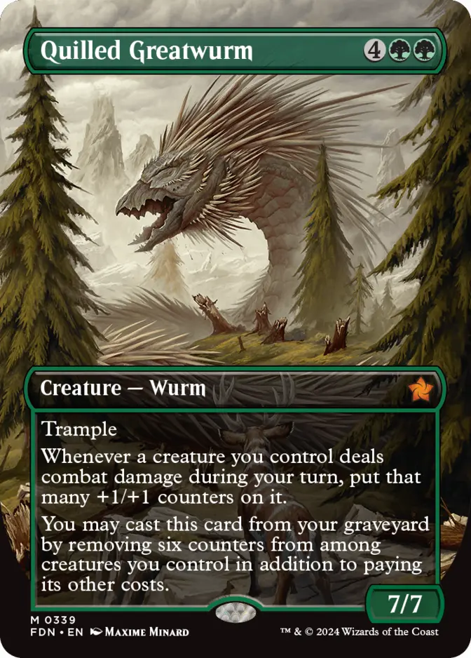 Quilled Greatwurm <borderless> [FDN]