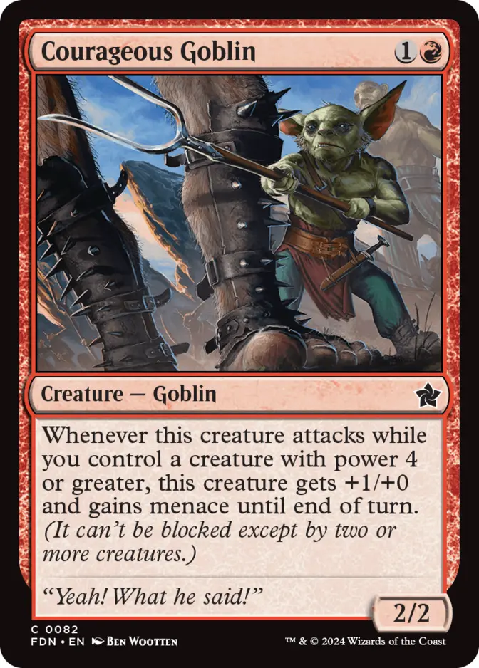 Courageous Goblin [FDN] (F)