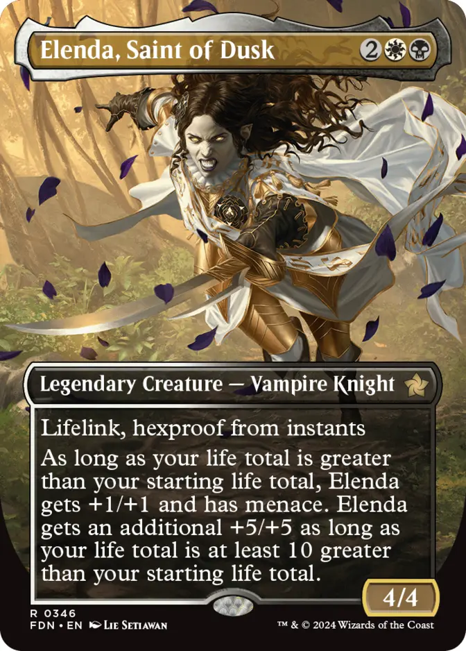 Elenda, Saint of Dusk <borderless> [FDN] (F)