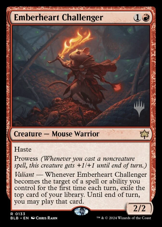 Emberheart Challenger <planeswalker stamp> [BLB] (F)