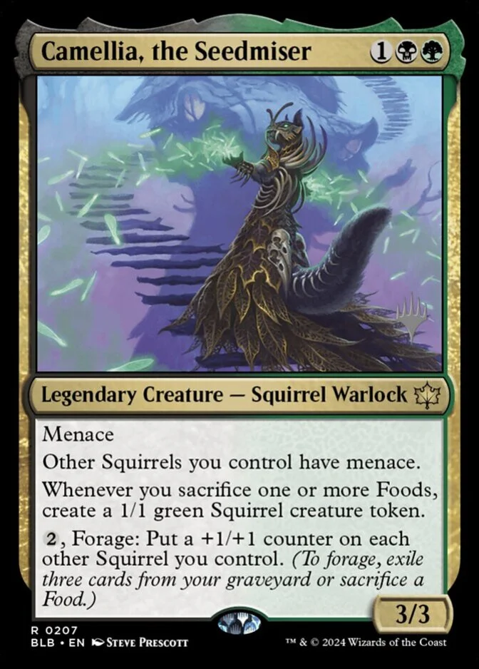 Camellia, the Seedmiser <planeswalker stamp> [BLB] (F)