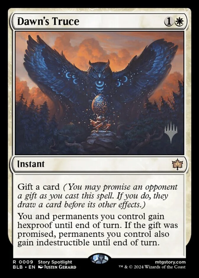 Dawn's Truce <planeswalker stamp> [BLB] (F)