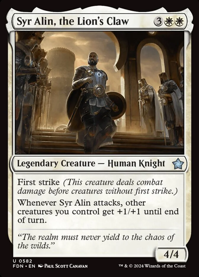 Syr Alin, the Lion's Claw <beginner box> [FDN]