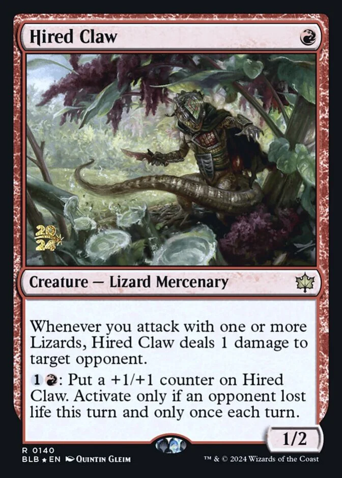 Hired Claw <prerelease> [BLB] (F)