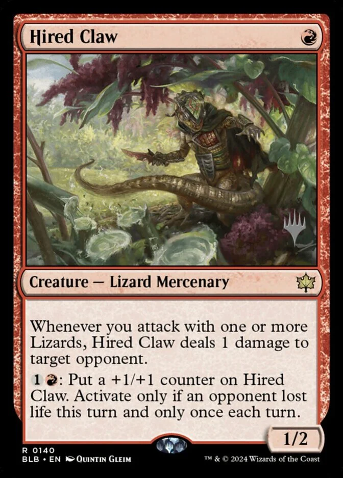 Hired Claw <planeswalker stamp> [BLB]