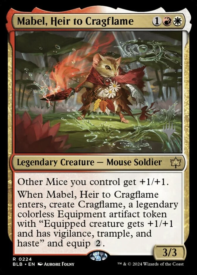 Mabel, Heir to Cragflame <planeswalker stamp> [BLB] (F)