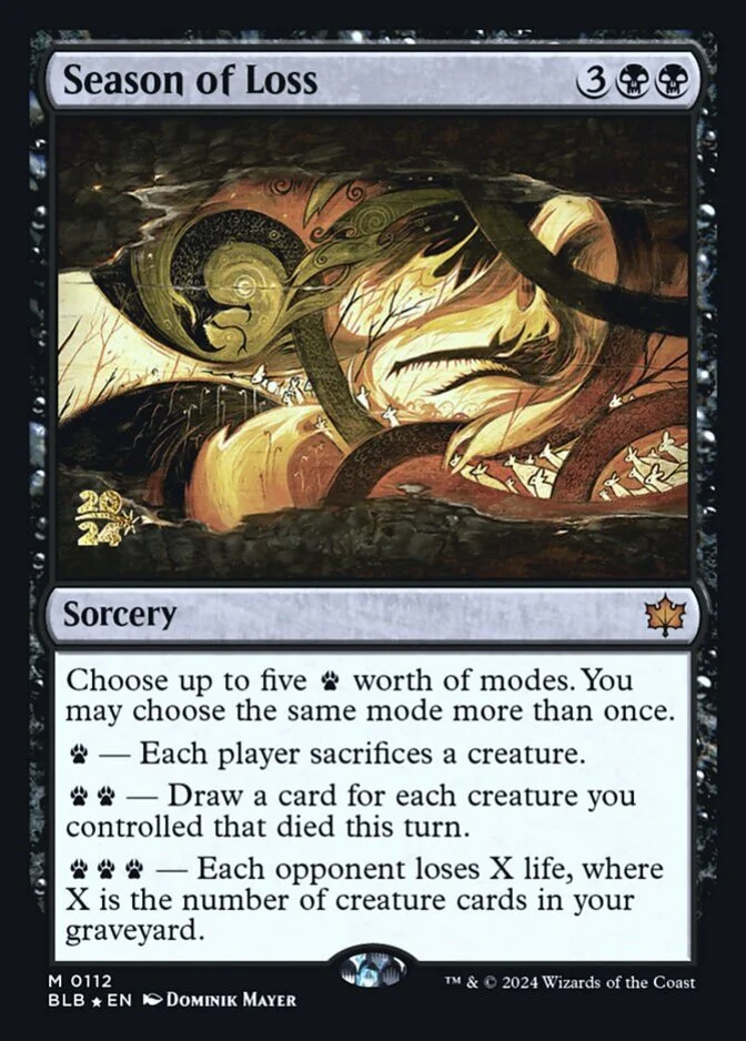 Season of Loss <prerelease> [BLB] (F)