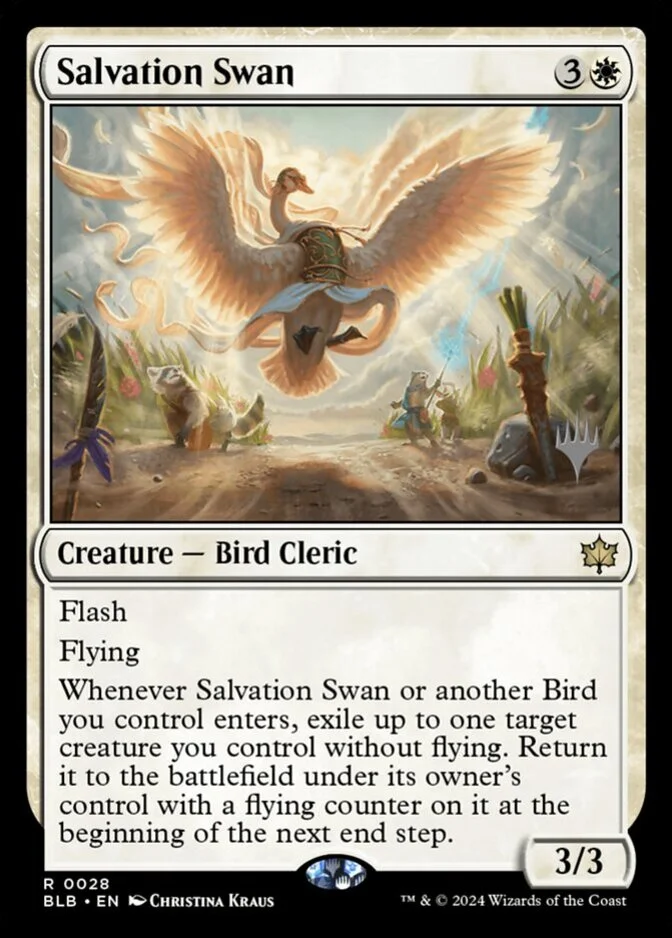 Salvation Swan <planeswalker stamp> [BLB]