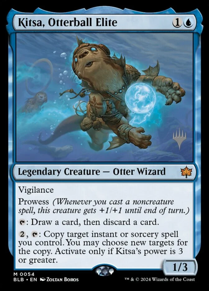 Kitsa, Otterball Elite <planeswalker stamp> [BLB]