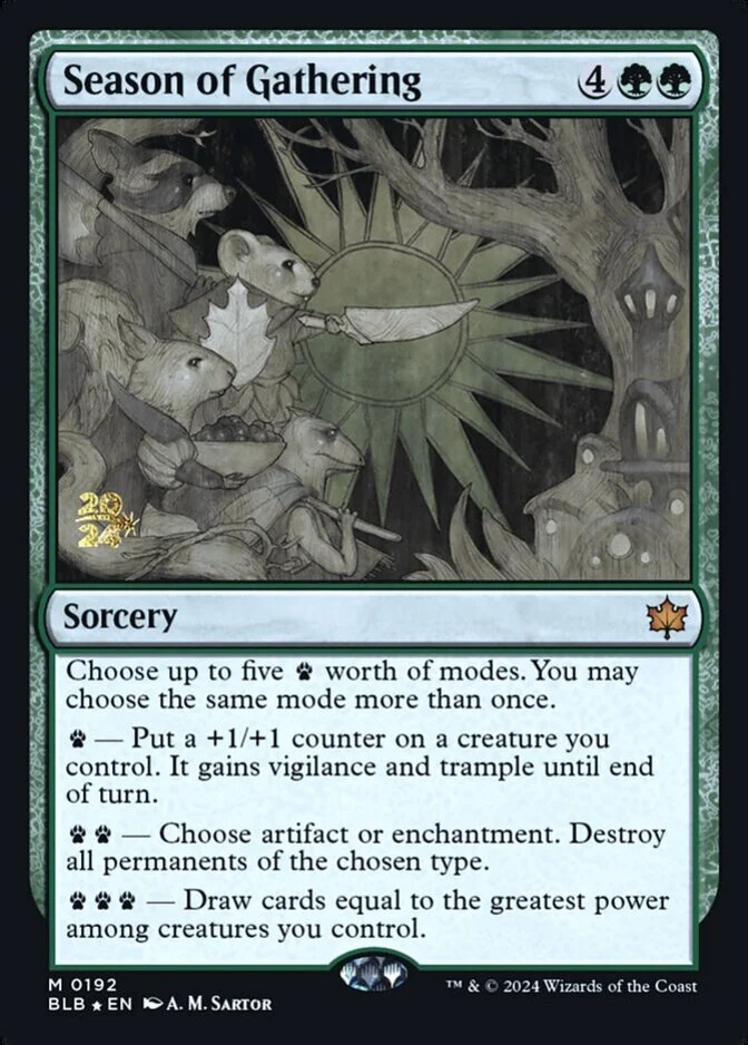 Season of Gathering <prerelease> [BLB] (F)