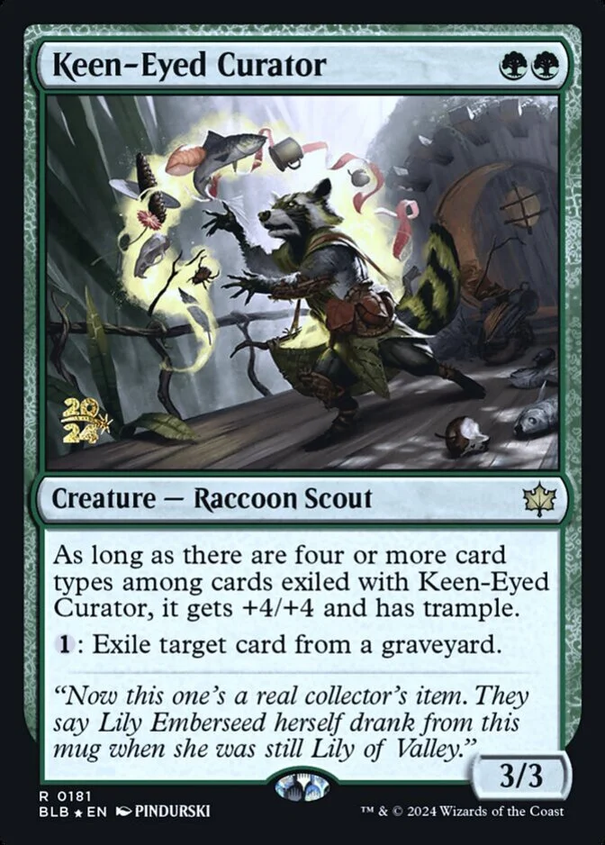 Keen-Eyed Curator <prerelease> [BLB] (F)