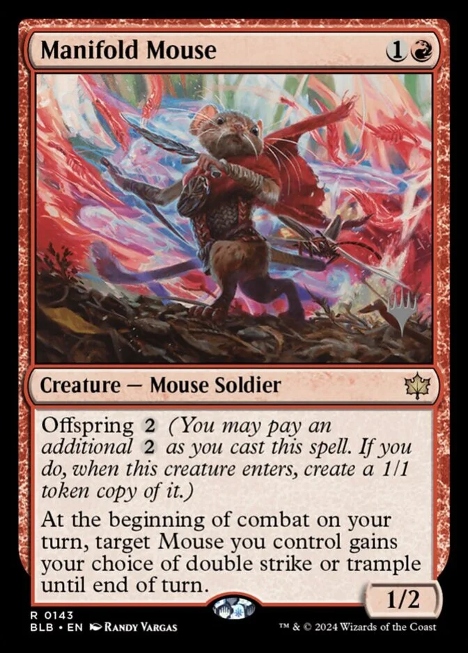 Manifold Mouse <planeswalker stamp> [BLB] (F)