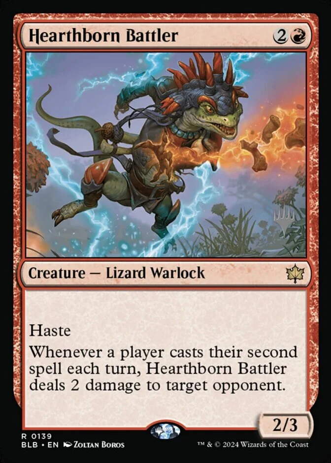Hearthborn Battler <planeswalker stamp> [BLB] (F)