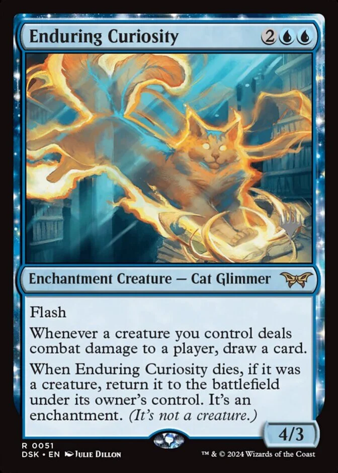 Enduring Curiosity <planeswalker stamp> [DSK]