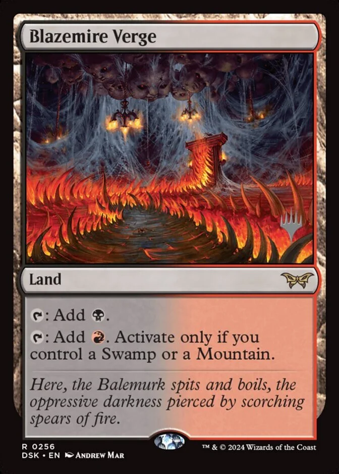 Blazemire Verge <planeswalker stamp> [DSK] (F)
