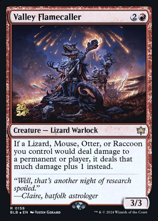 Valley Flamecaller <prerelease> [BLB] (F)