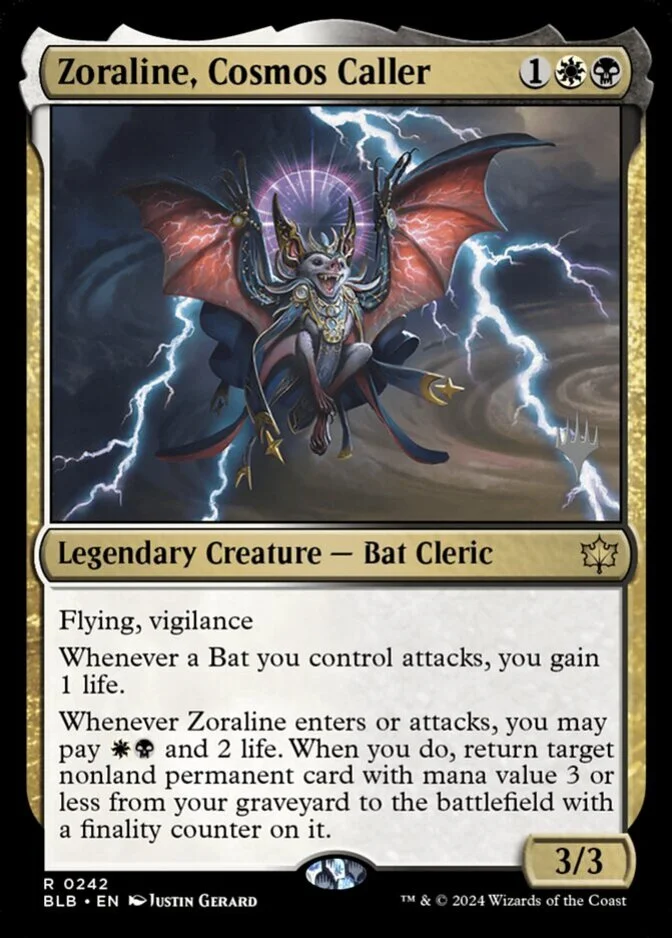 Zoraline, Cosmos Caller <planeswalker stamp> [BLB]
